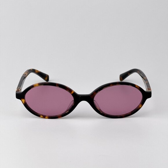 Miu Miu REGARD MU04ZSF Sunglasses – Havana Oval Pink Mirror Silver| Model VAU50D main image 11